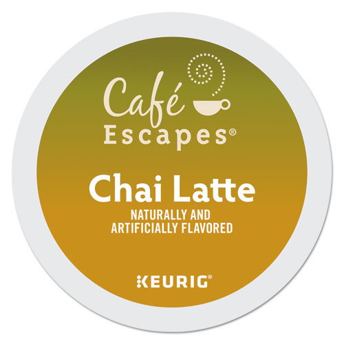 Picture of Cafe Escapes Chai Latte K-Cups, 96/Carton