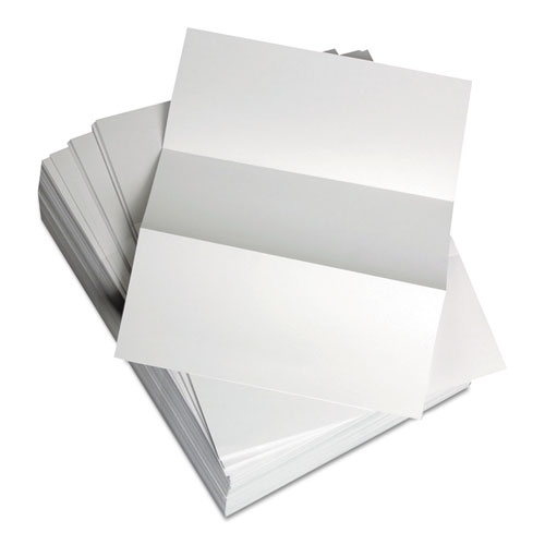 Picture of Custom Cut-Sheet Copy Paper, 92 Bright, Micro-Perforated Every 3.66", 24 lb Bond Weight, 8.5 x 11, White, 500/Ream