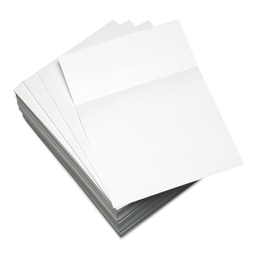 Picture of Custom Cut-Sheet Copy Paper, 92 Bright, Micro-Perforated 3.5" from Bottom, 20 lb Bond Weight, 8.5 x 11, White, 500/Ream