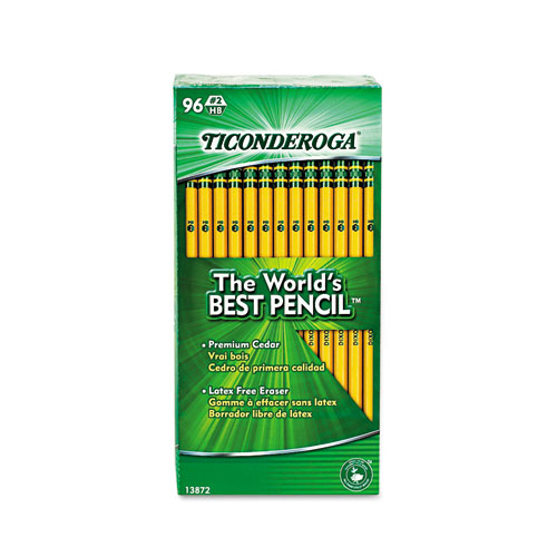 Picture of Pencil Value Pack, HB (#2), Black Lead, Yellow Barrel, 96/Pack