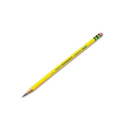 Picture of Pencils, H (#3), Black Lead, Yellow Barrel, Dozen