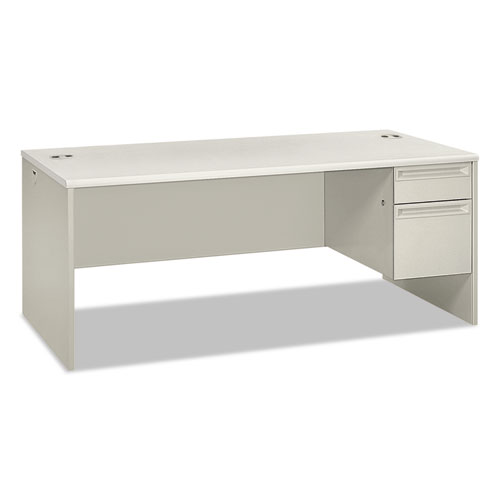 Picture of 38000 Series Right Pedestal Desk, 72" x 36" x 30", Light Gray/Silver
