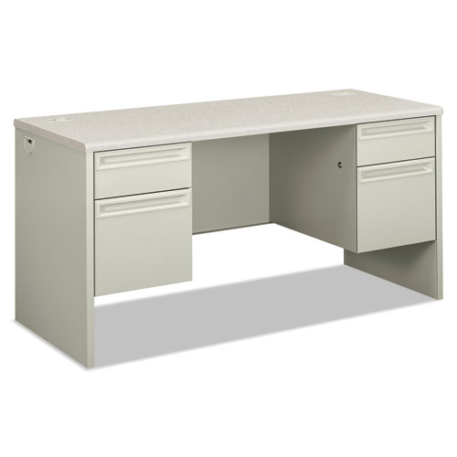Picture of 38000 Series Kneespace Credenza, 60w x 24d x 29.5h, Silver Mesh/Light Gray