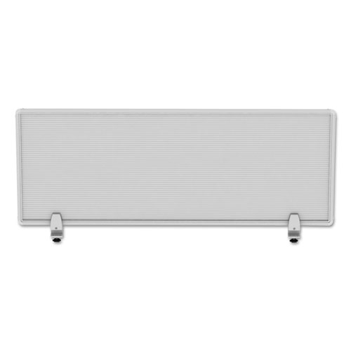 Picture of Polycarbonate Privacy Panel, 47w x 0.5d x 18h, Silver/Clear