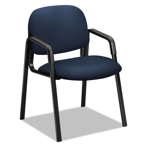 Picture of Solutions Seating 4000 Series Leg Base Guest Chair, 23.5" x 24.5" x 32", Navy Seat/Back, Black Base