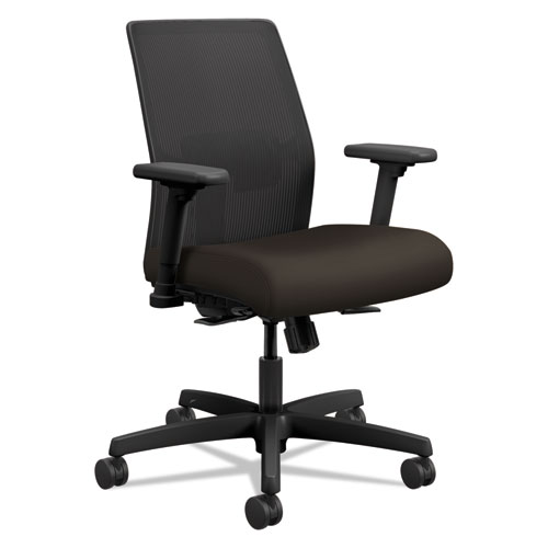 Ignition+2.0+4-Way+Stretch+Low-Back+Mesh+Task+Chair%2C+Supports+300+Lb%2C+17%26quot%3B+To+21%26quot%3B+Seat+Height%2C+Espresso+Seat%2C+Black+Back%2Fbase
