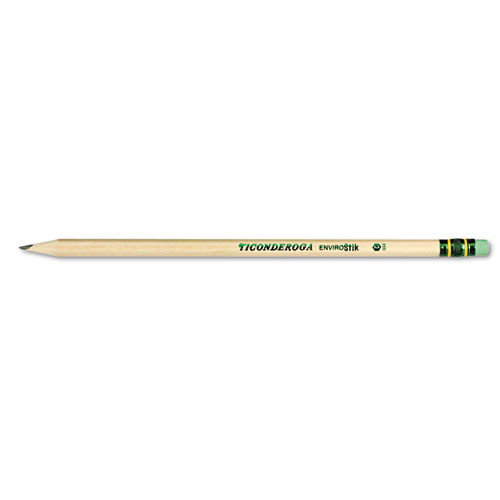 Picture of EnviroStiks Pencil, HB (#2), Black Lead, Natural Woodgrain Barrel, Dozen