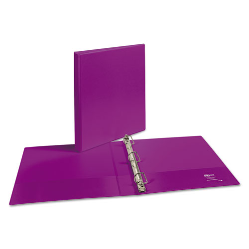 Picture of Durable View Binder with DuraHinge and Slant Rings, 3 Rings, 1" Capacity, 11 x 8.5, Purple