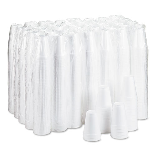 Picture of Foam Drink Cups, 12 oz, White, 25/Bag, 40 Bags/Carton