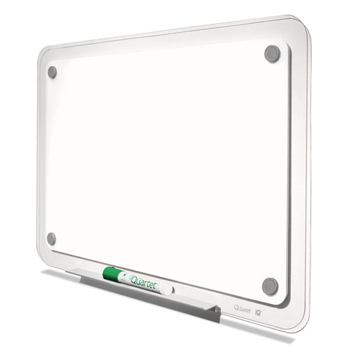 Picture of iQ Total Erase Translucent-Edge Board, 11" x 7", White Surface, Clear Plastic Frame