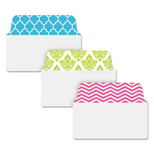 Picture of Ultra Tabs Repositionable Tabs, Fashion Patterns: 2" x 1.5", 1/5-Cut, Assorted Colors, 24/Pack