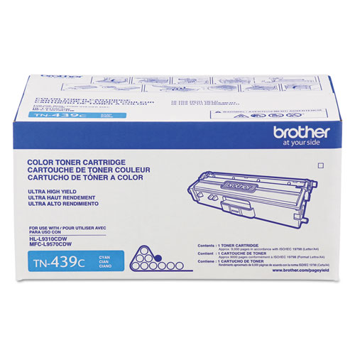 TN439C+Ultra+High-Yield+Toner%2C+9%2C000+Page-Yield%2C+Cyan