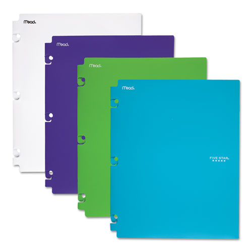 Picture of Snap-In Plastic Folder, 20-Sheet Capacity, 11 x 8.5, Assorted, Snap Closure, 2/Set