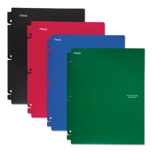 Picture of Snap-In Plastic Folder, 20-Sheet Capacity, 11 x 8.5, Assorted, Snap Closure, 4/Set