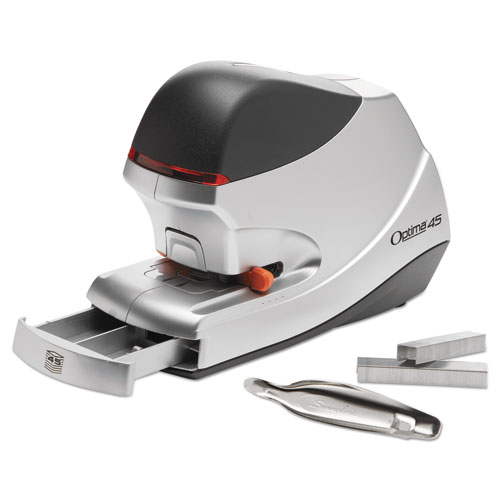 Picture of Optima 45 Electric Stapler, 45-Sheet Capacity, Silver