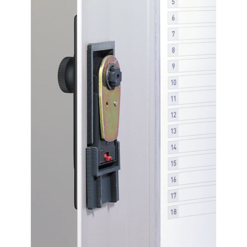 Picture of Locking Key Cabinet, 36-Key, Brushed Aluminum, Silver, 11.75 x 4.63 x 11