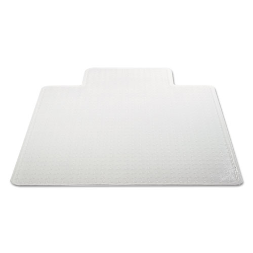 Picture of Occasional Use Studded Chair Mat for Flat Pile Carpet, 45 x 53, Wide Lipped, Clear