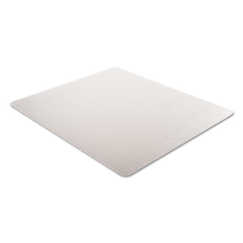 Picture of Occasional Use Studded Chair Mat for Flat Pile Carpet, 46 x 60, Rectangular, Clear