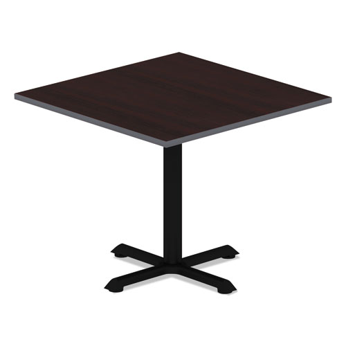 Picture of Reversible Laminate Table Top, Square, 35.38w x 35.38d, Medium Cherry/Mahogany