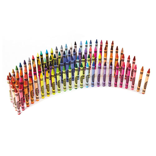 Picture of Classic Color Crayons in Flip-Top Pack with Sharpener, 96 Colors/Pack