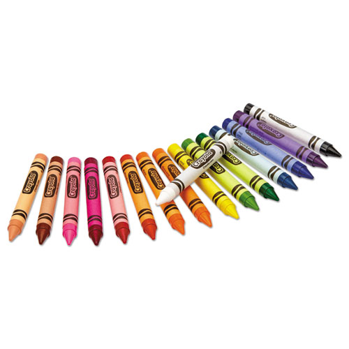 Picture of Large Crayons, Lift Lid Box, 16 Colors/Box