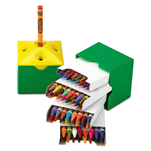 Picture of Classpack Regular Crayons, Assorted, 13 Caddies, 832/Box