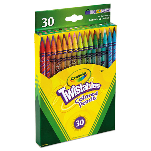 Picture of Twistables Colored Pencils, 2 mm, 2B, Assorted Lead and Barrel Colors, 30/Pack