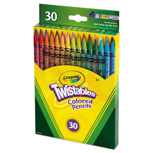 Picture of Twistables Colored Pencils, 2 mm, 2B, Assorted Lead and Barrel Colors, 30/Pack