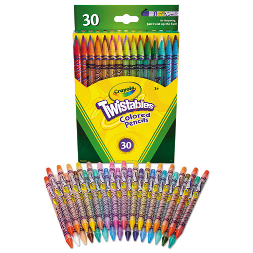 Picture of Twistables Colored Pencils, 2 mm, 2B, Assorted Lead and Barrel Colors, 30/Pack