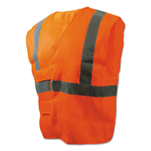 Picture of Class 2 Safety Vests, Standard, Orange/Silver