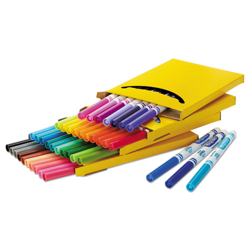 Picture of Ultra-Clean Washable Markers, Fine Bullet Tip, Assorted Colors, 40/Set