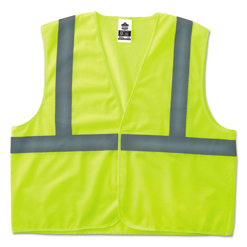 Picture of GloWear 8205HL Type R Class 2 Super Econo Mesh Safety Vest, Small/Medium, Lime