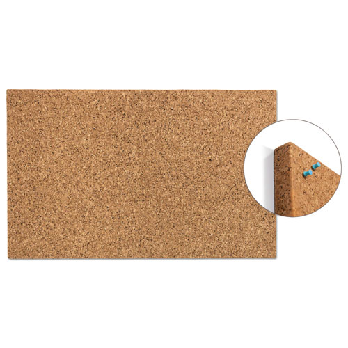 Picture of iDesign Frameless Cork Bulletin Board, 24" x 38", Tan Surface