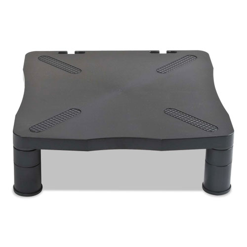 Picture of Monitor Stand, 13.25" x 13.5" x 2" to 4", Black, Supports 60 lbs