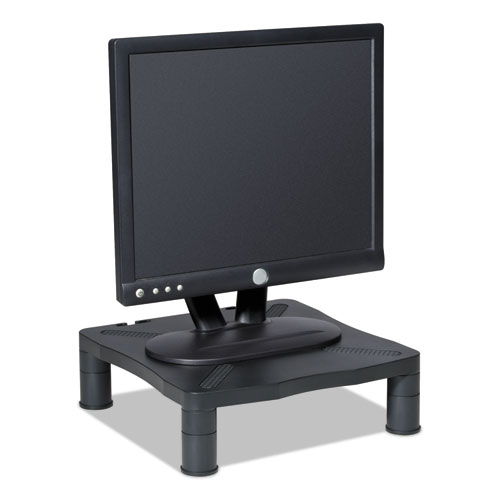 Picture of Monitor Stand, 13.25" x 13.5" x 2" to 4", Black, Supports 60 lbs