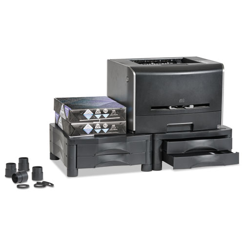 Picture of Monitor Stand, 13" x 13.5" x 4.75" to 5.75", Black, Supports 60 lbs