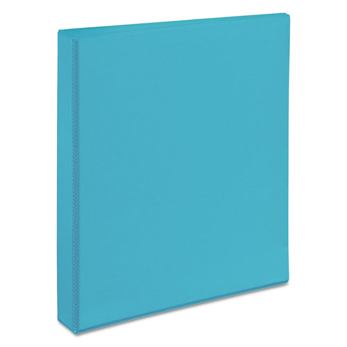 Picture of Durable View Binder with DuraHinge and Slant Rings, 3 Rings, 1" Capacity, 11 x 8.5, Aqua