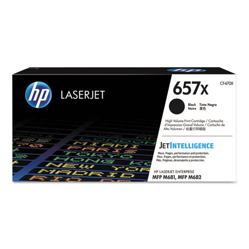 Picture of HP 657X, (CF470X) High-Yield Black Original LaserJet Toner Cartridge