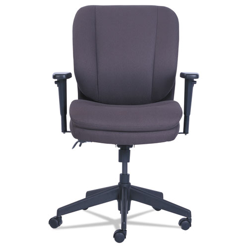 Picture of Cosset Ergonomic Task Chair, Supports Up to 275 lb, 19.5" to 22.5" Seat Height, Gray Seat/Back, Black Base