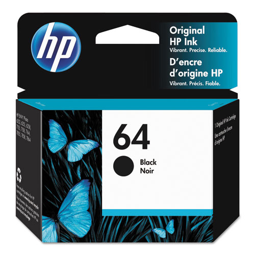 HP+64%2C+%28n9j90an%29+Black+Original+Ink+Cartridge