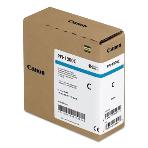 Picture of 0812C001AA (PFI-1300) Ink, Cyan