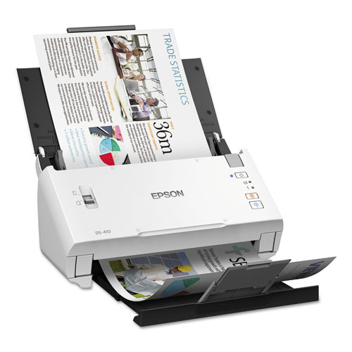 Picture of DS-410 Document Scanner, 600 dpi Optical Resolution, 50-Sheet Duplex Auto Document Feeder