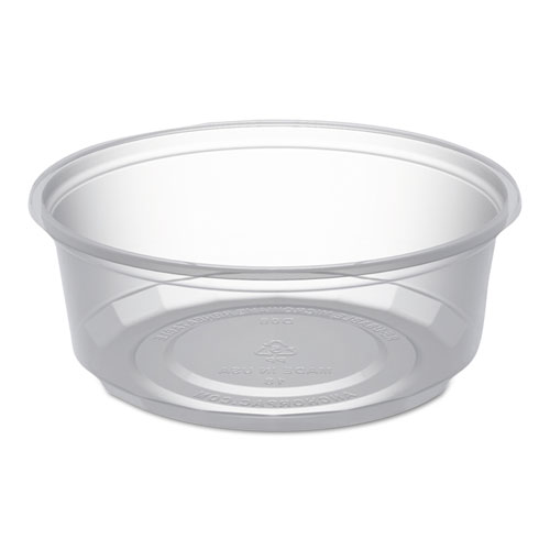 Picture of MicroLite Deli Tub, 8 oz, 4.56" Diameter x 1.72"h, Clear, 500/Carton