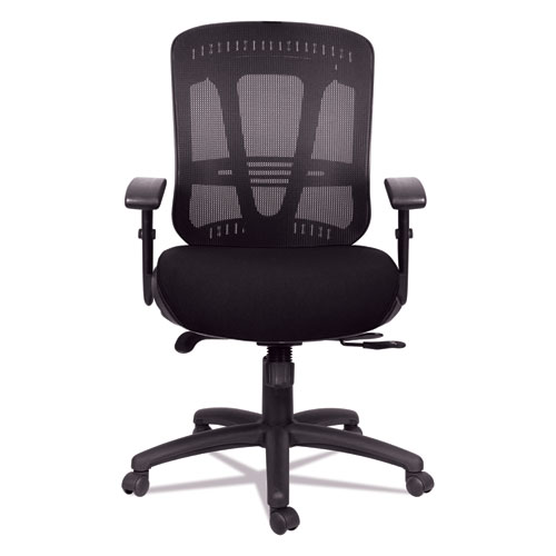 Picture of Alera Eon Series Multifunction Mid-Back Cushioned Mesh Chair, Supports Up to 275 lb, 18.11" to 21.37" Seat Height, Black