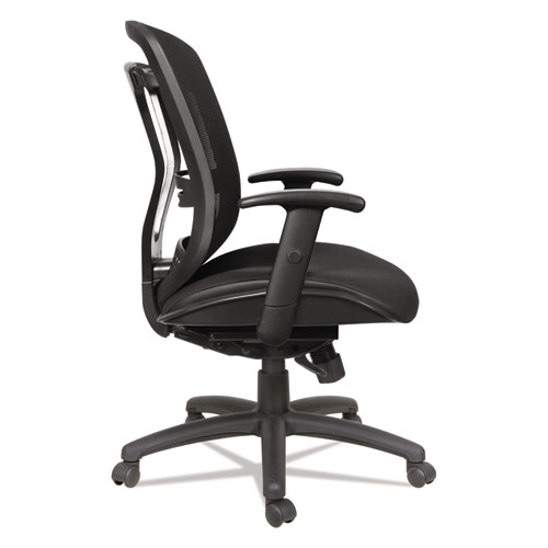 Picture of Alera Eon Series Multifunction Mid-Back Cushioned Mesh Chair, Supports Up to 275 lb, 18.11" to 21.37" Seat Height, Black