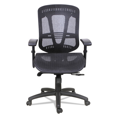 Picture of Alera Eon Series Multifunction Mid-Back Suspension Mesh Chair, Supports Up to 275 lb, 17.51" to 21.25" Seat Height, Black