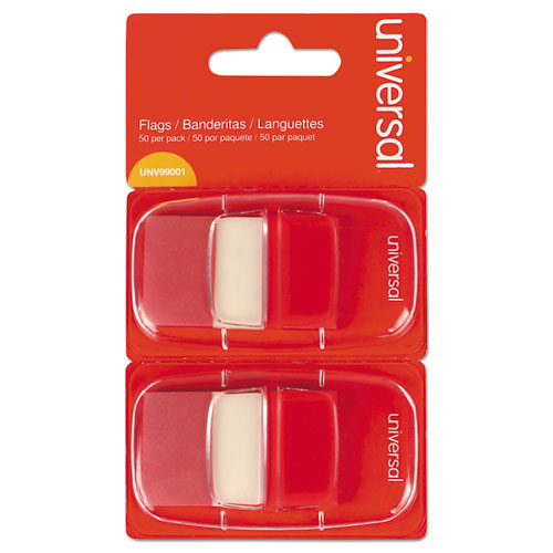 Picture of Page Flags, Red, 50 Flags/Dispenser, 2 Dispensers/Pack