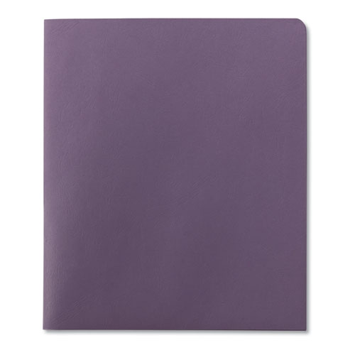 Picture of Two-Pocket Folder, Textured Paper, 100-Sheet Capacity, 11 x 8.5, Lavender, 25/Box