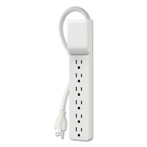 Home%2FOffice+Surge+Protector%2C+6+AC+Outlets%2C+10+ft+Cord%2C+720+J%2C+White