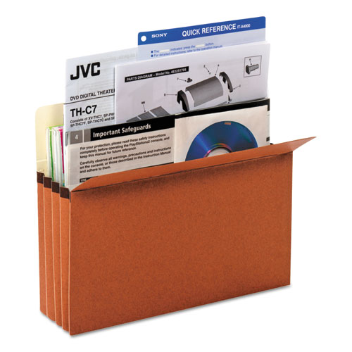 Picture of Redrope Expanding File Pockets, 3.5" Expansion, Letter Size, Redrope, 25/Box
